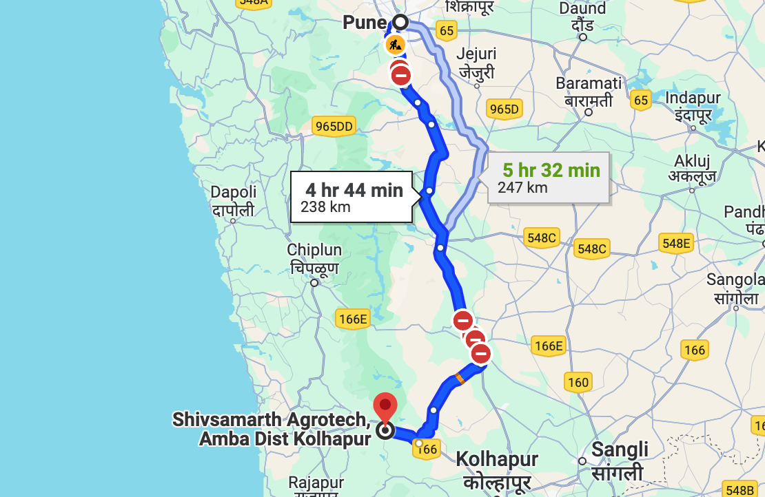 pune to shivsamart map